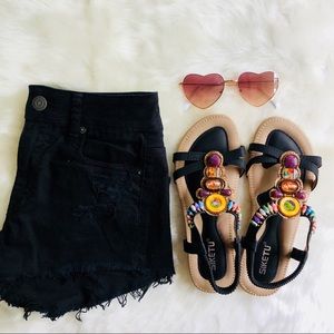 American Eagle Black Jean Shorts.🖤